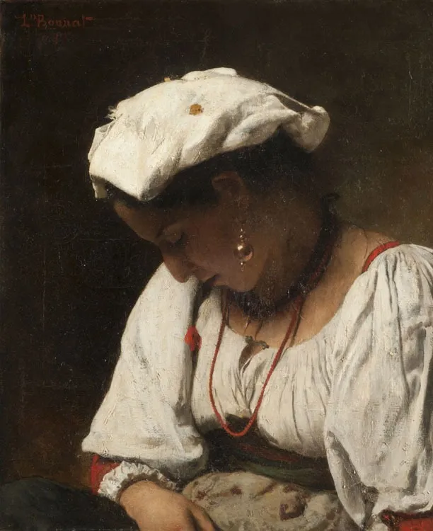 The victim, by Léon Bonnat, oil, 1870