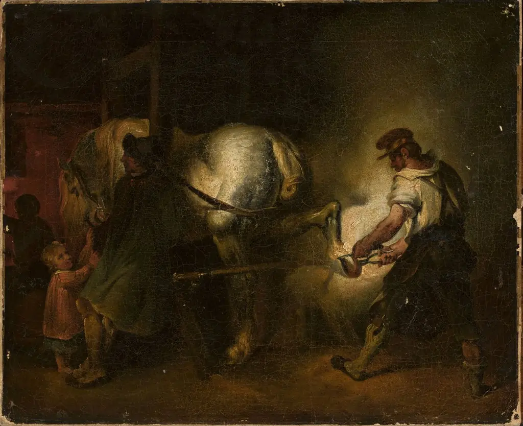 Flemish farrier, by Léon Cogniet