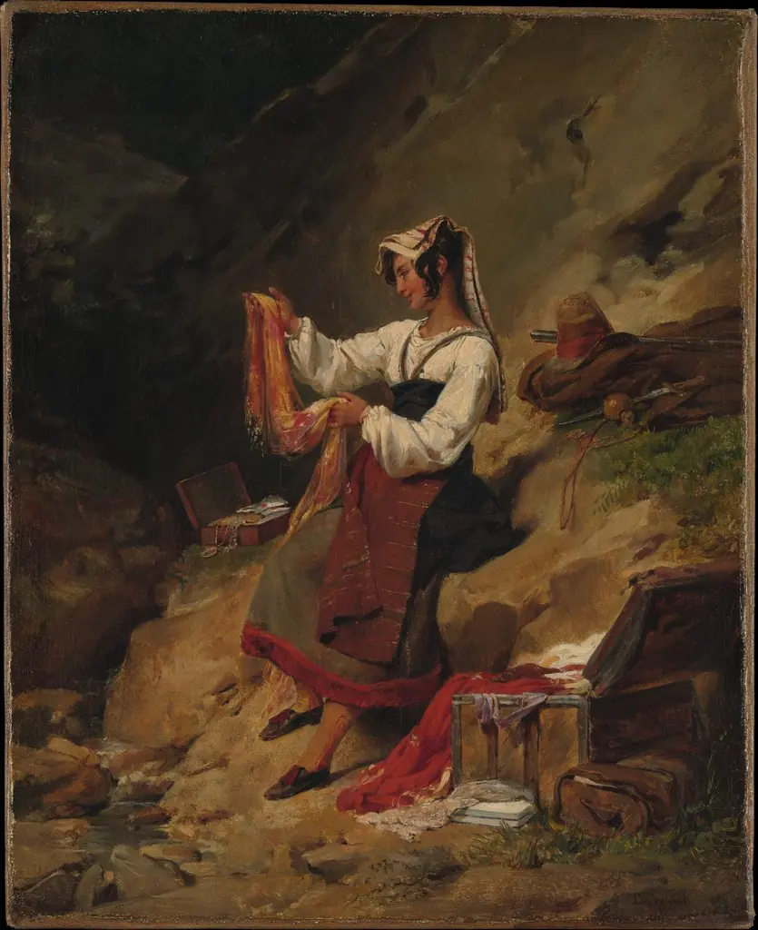 The Italian Brigand's Wife, by Léon Cogniet