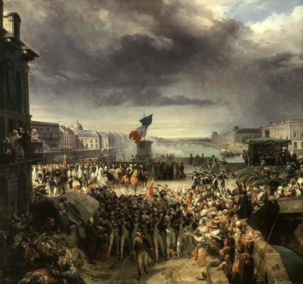 The National Guard of Paris Departs for the Army, by Léon Cogniet