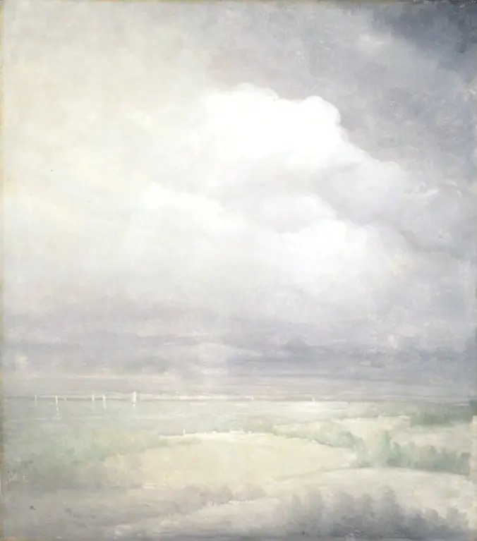 Silver Light, Hudson River, by Leon Dabo