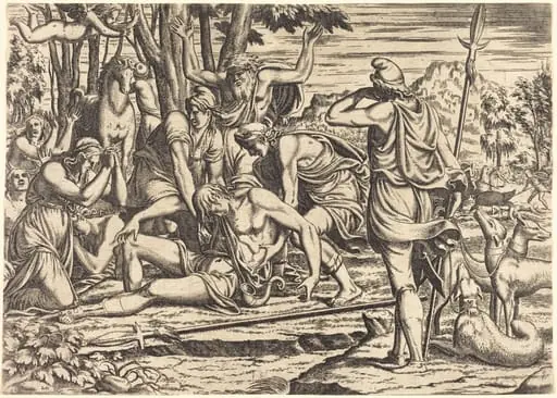 The Death of Adonis, by Léon Davent