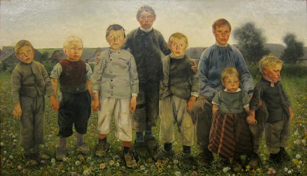 The Boys, by Léon Frédéric, oil, 1893