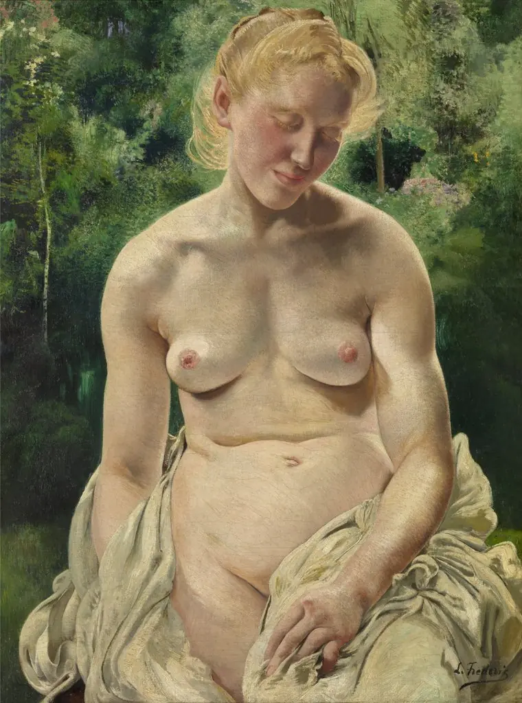 Timidity, by Léon Frédéric
