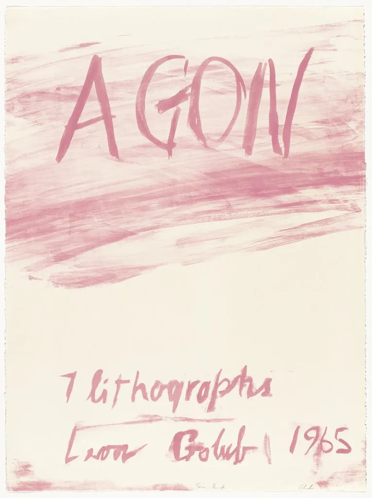 Untitled, by Leon Golub, ink, 1965