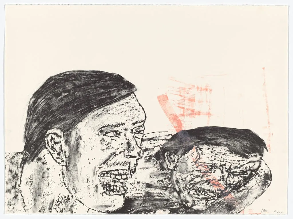 Untitled, by Leon Golub, ink, 1985