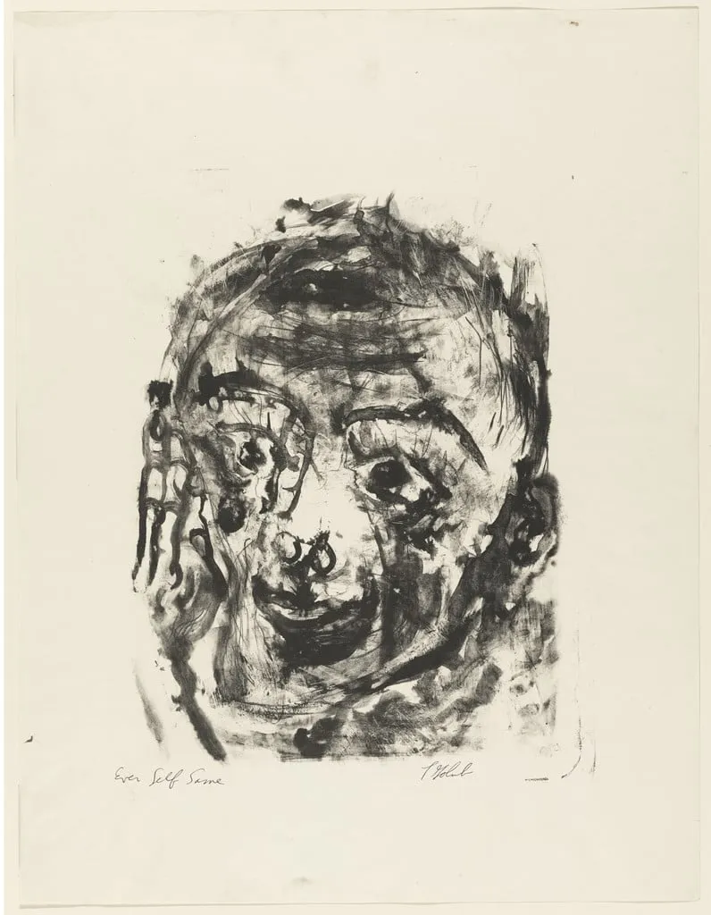 Untitled, by Leon Golub, ink, 1950
