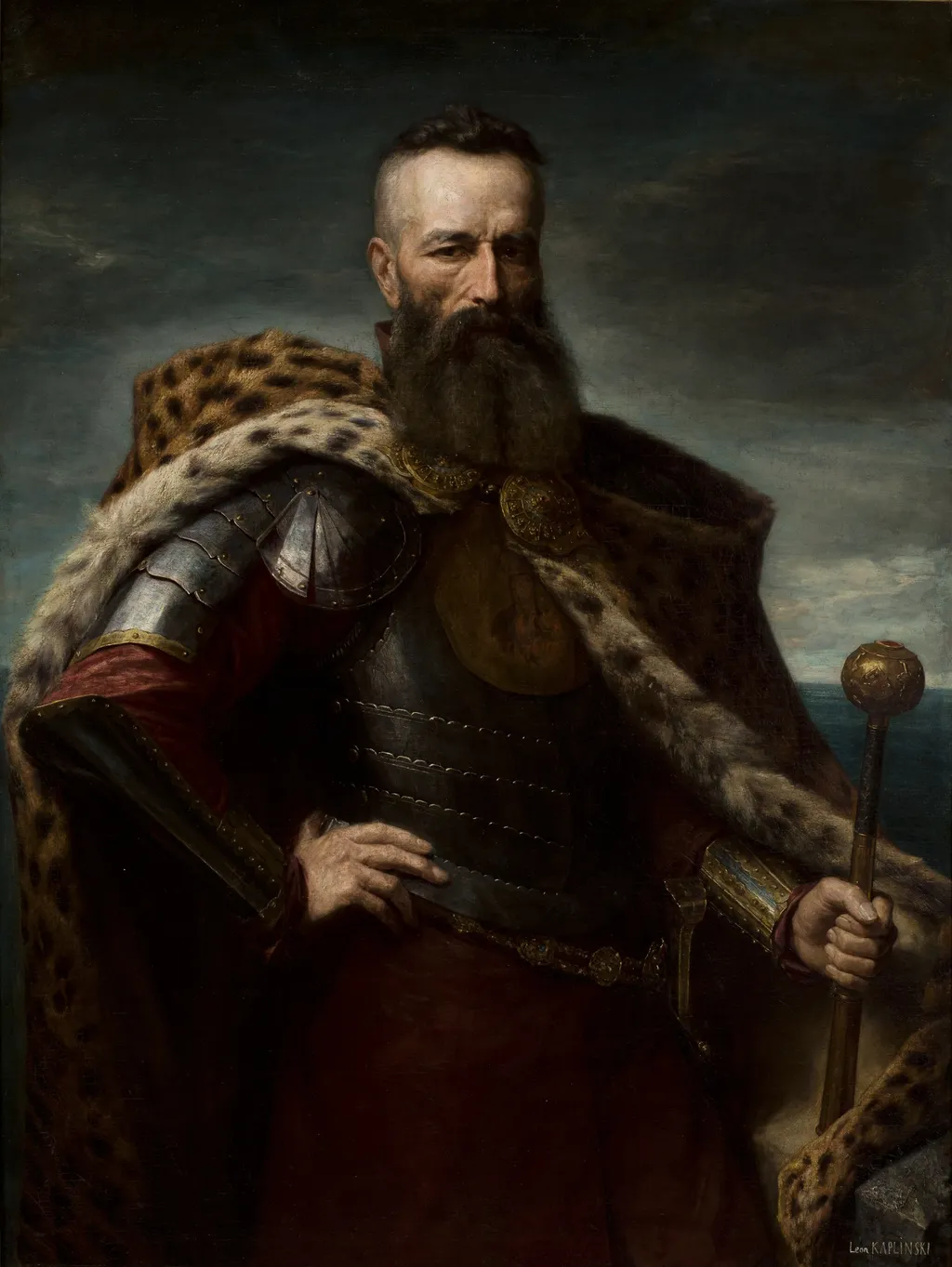 Hetman Stefan Czarniecki, by Leon Kapliński, oil, 1863