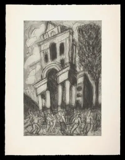 Christ Church, Summer, by Leon Kossoff