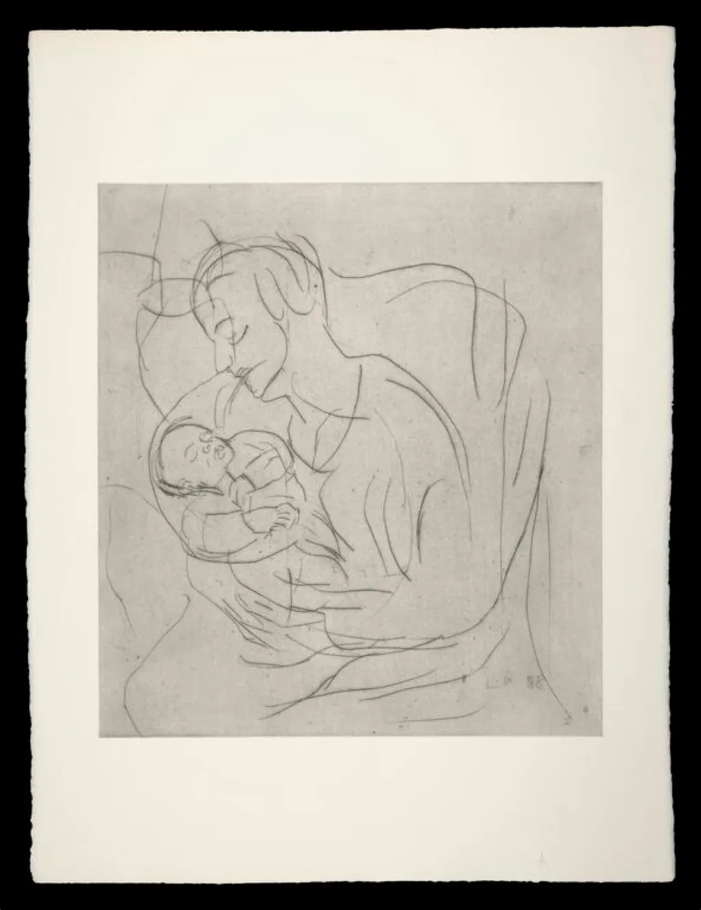 Fidelma and Eoin No.2, by Leon Kossoff, 1998