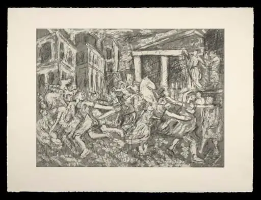 The Rape of the Sabines No.2, by Leon Kossoff