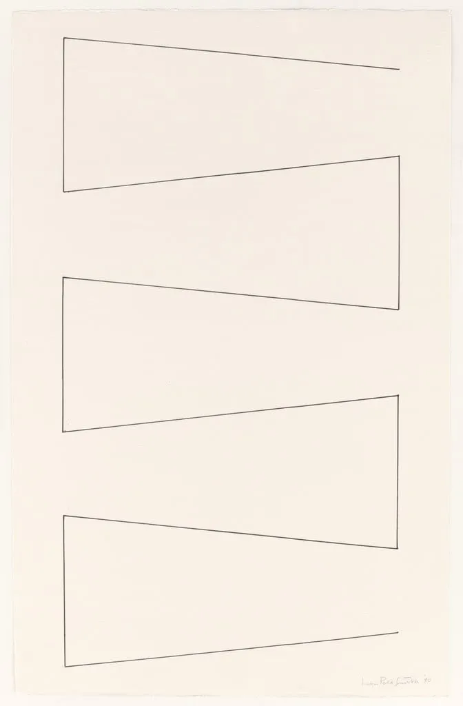 Untitled, by Leon Polk Smith, ink, 1980