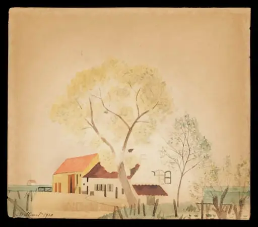 Farm in Snaeskerke, by Léon Spilliaert