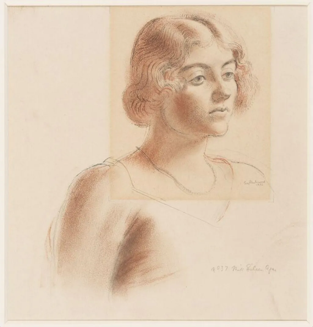 Drawing of Eileen Agar when a student in 1922, by Leon Underwood, 1922