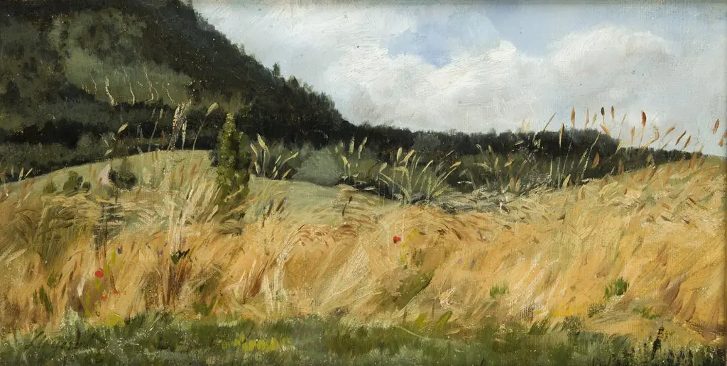 Corn-Field, by Leon Wyczółkowski