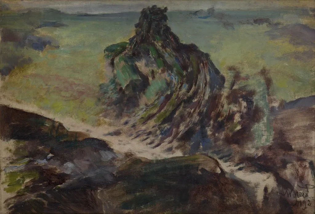 Petrified Druid, by Leon Wyczółkowski, oil, 1896