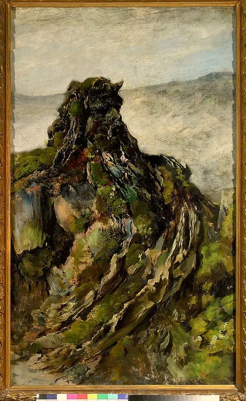 Petrified druid, by Leon Wyczółkowski, oil, 1898