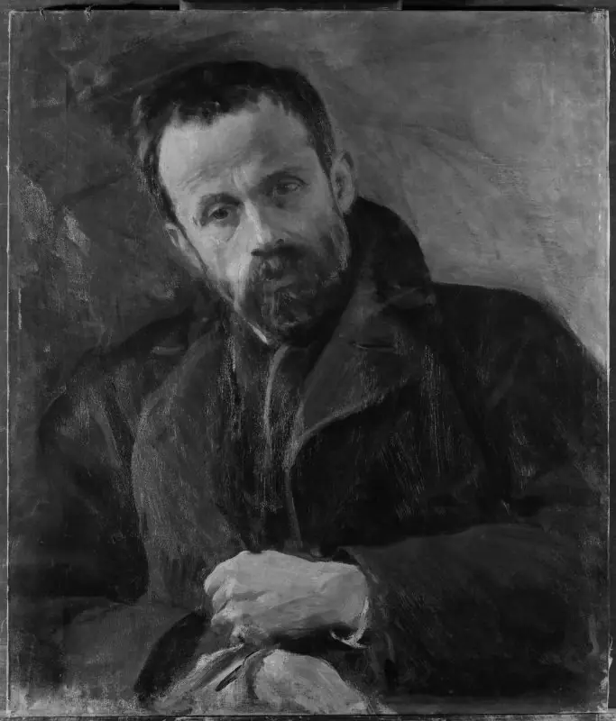 Portrait of Antoni Kurzawa, sculptor, by Leon Wyczółkowski