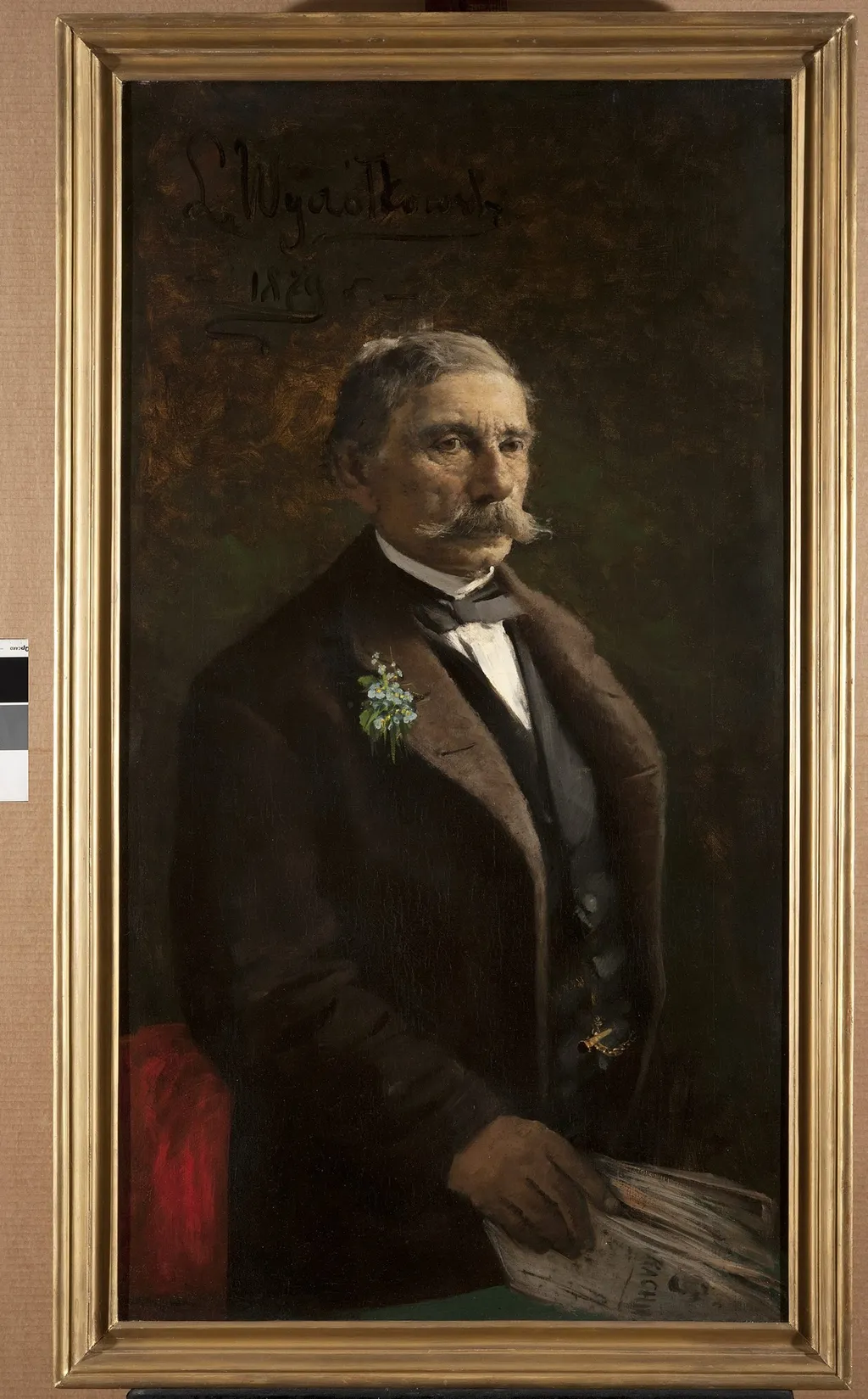 Portrait of Jakub Barącz, by Leon Wyczółkowski, oil, 1890