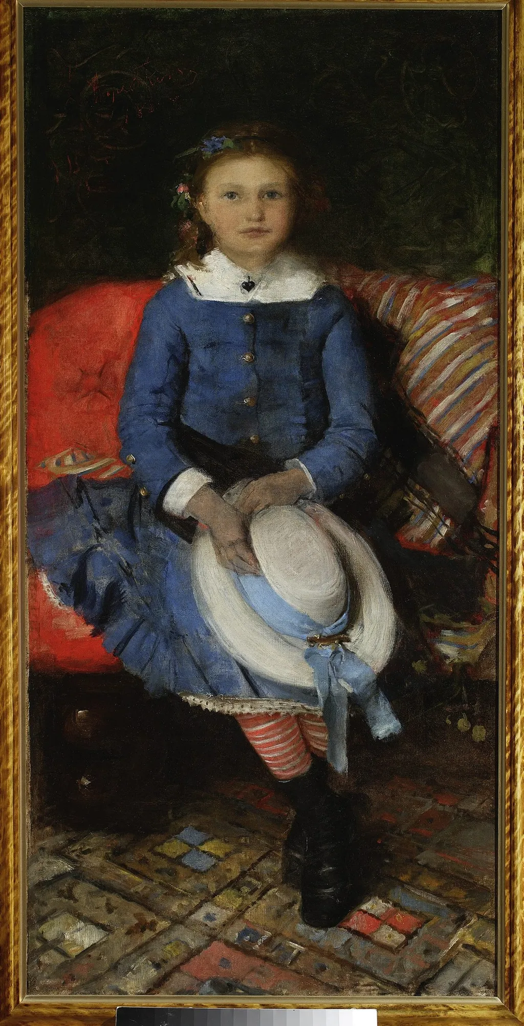 Portrait of the artist’s sister, by Leon Wyczółkowski, oil, 1892