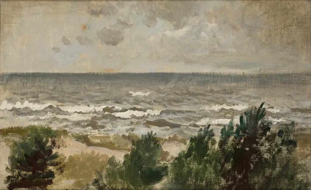 Windy Day, by Leon Wyczółkowski, oil, 1908