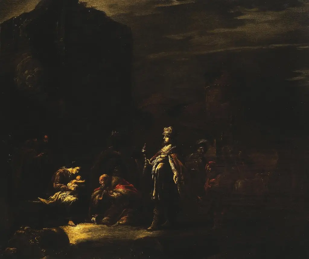 Adoration of the Magi, by Leonaert Bramer