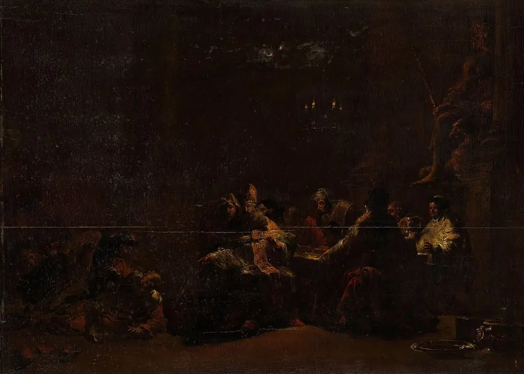 Pashur smiting Jeremiah in the Temple, by Leonaert Bramer