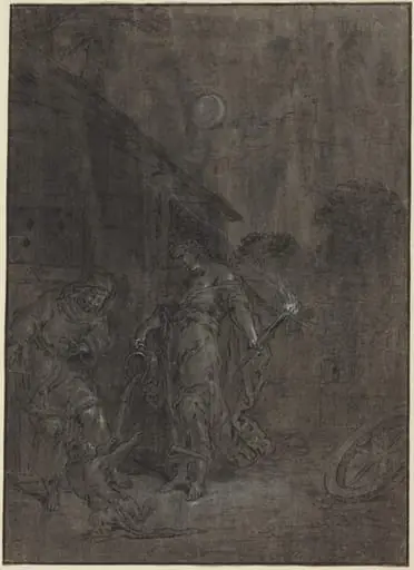Stellio Changed into a Lizard by Ceres, by Leonard Bramer