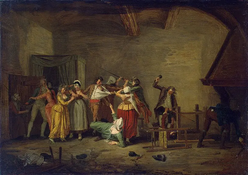 Men Fighting, by Léonard Defrance