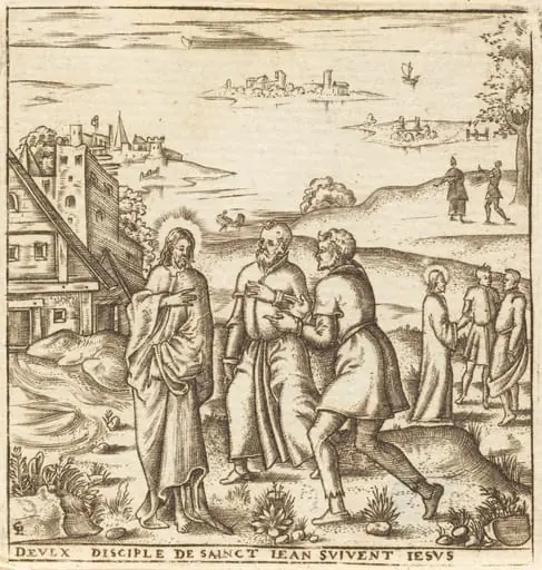 Christ Bids Two Disciples of John the Baptist to Follow Him, by Léonard Gaultier