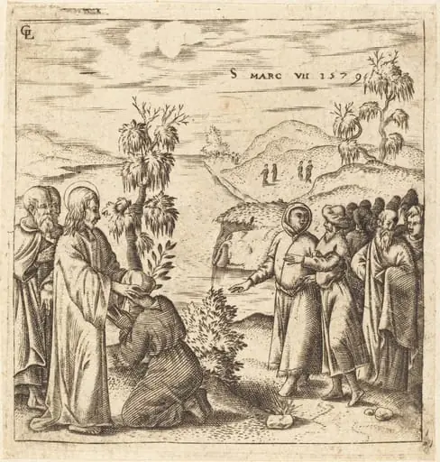 Christ Healing a Deaf Man, by Léonard Gaultier