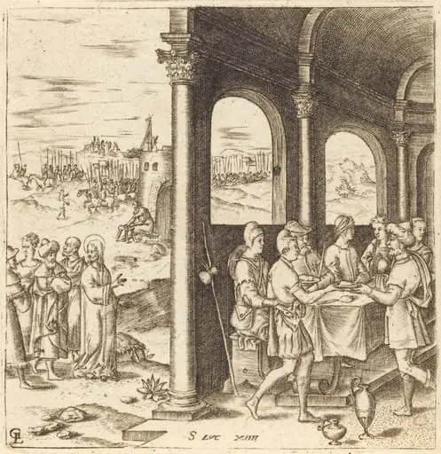 Christ Journeying to the House of a Pharisee, by Léonard Gaultier