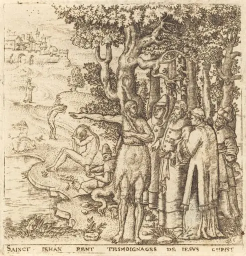 John the Baptist Testifies for Christ, by Léonard Gaultier