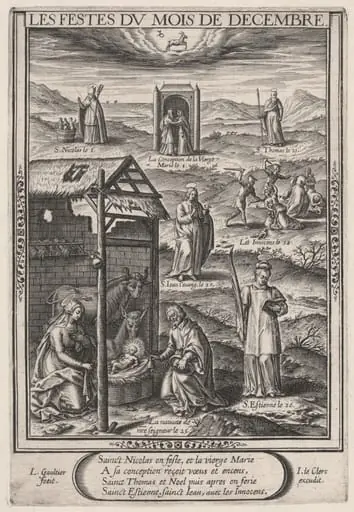 Les Festes du mois de Decembre (December: The Nativity), by Léonard Gaultier
