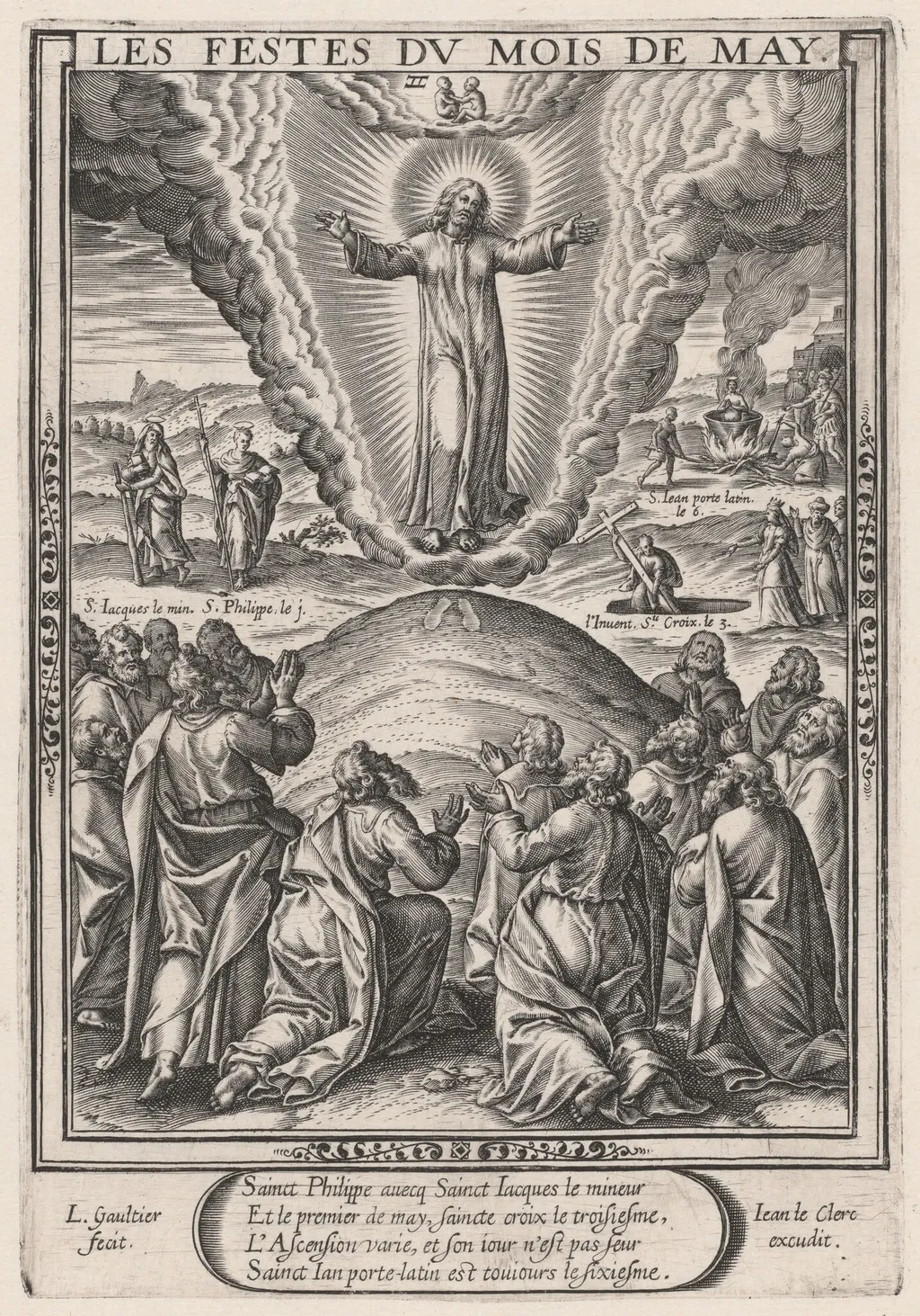 Les Festes du mois de Mai (May: The Ascension), by Léonard Gaultier, ink, 1603