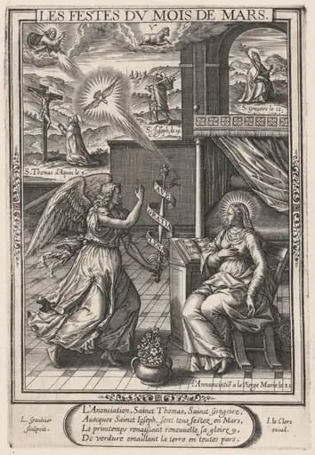 Les Festes du mois de Mars (March: The Annunciation), by Léonard Gaultier