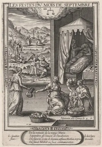 Les Festes du mois de Septembre (September: Birth of the Virgin), by Léonard Gaultier