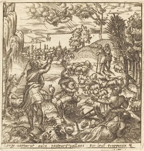 The Annunciation to the Shepherds, by Léonard Gaultier