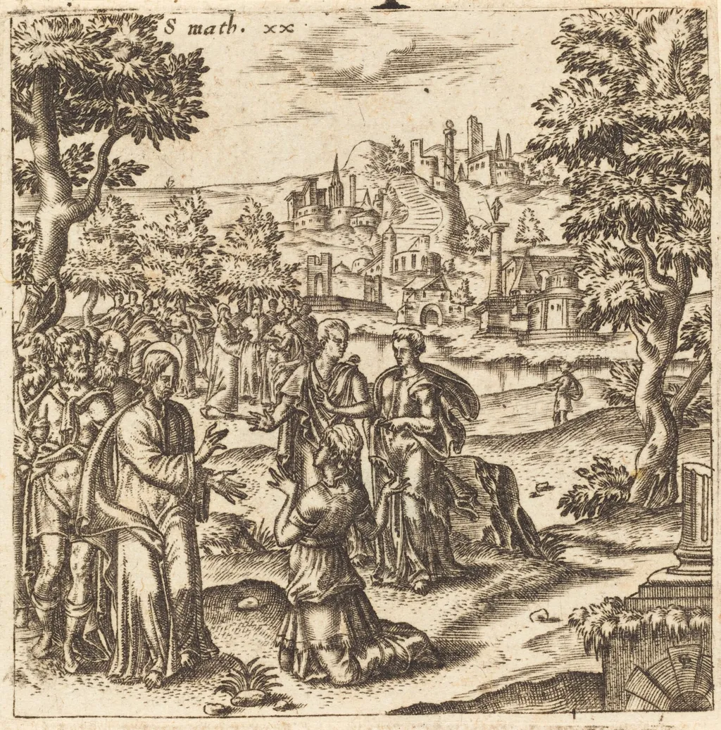 The Children of Zébédée, by Léonard Gaultier, ink, 1578