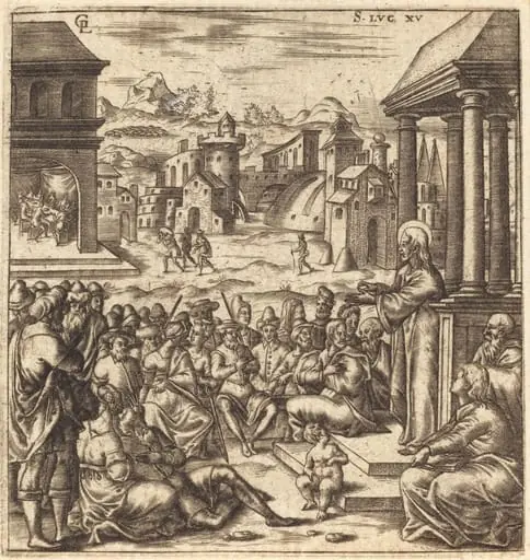 The Parables of the Lost Sheep, the Woman with Pieces of Silver and the Prodigal Son, by Léonard Gaultier