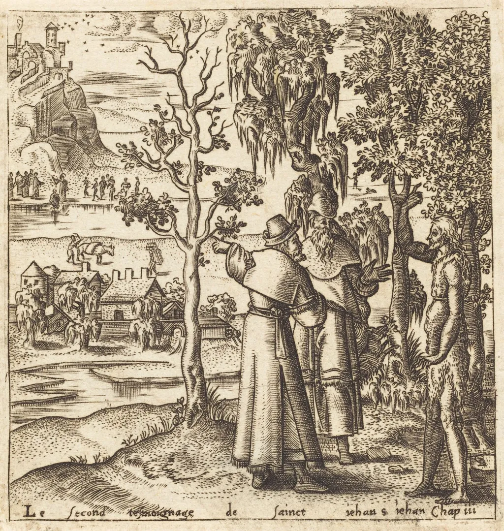The Testimony of John, by Léonard Gaultier, ink, 1578