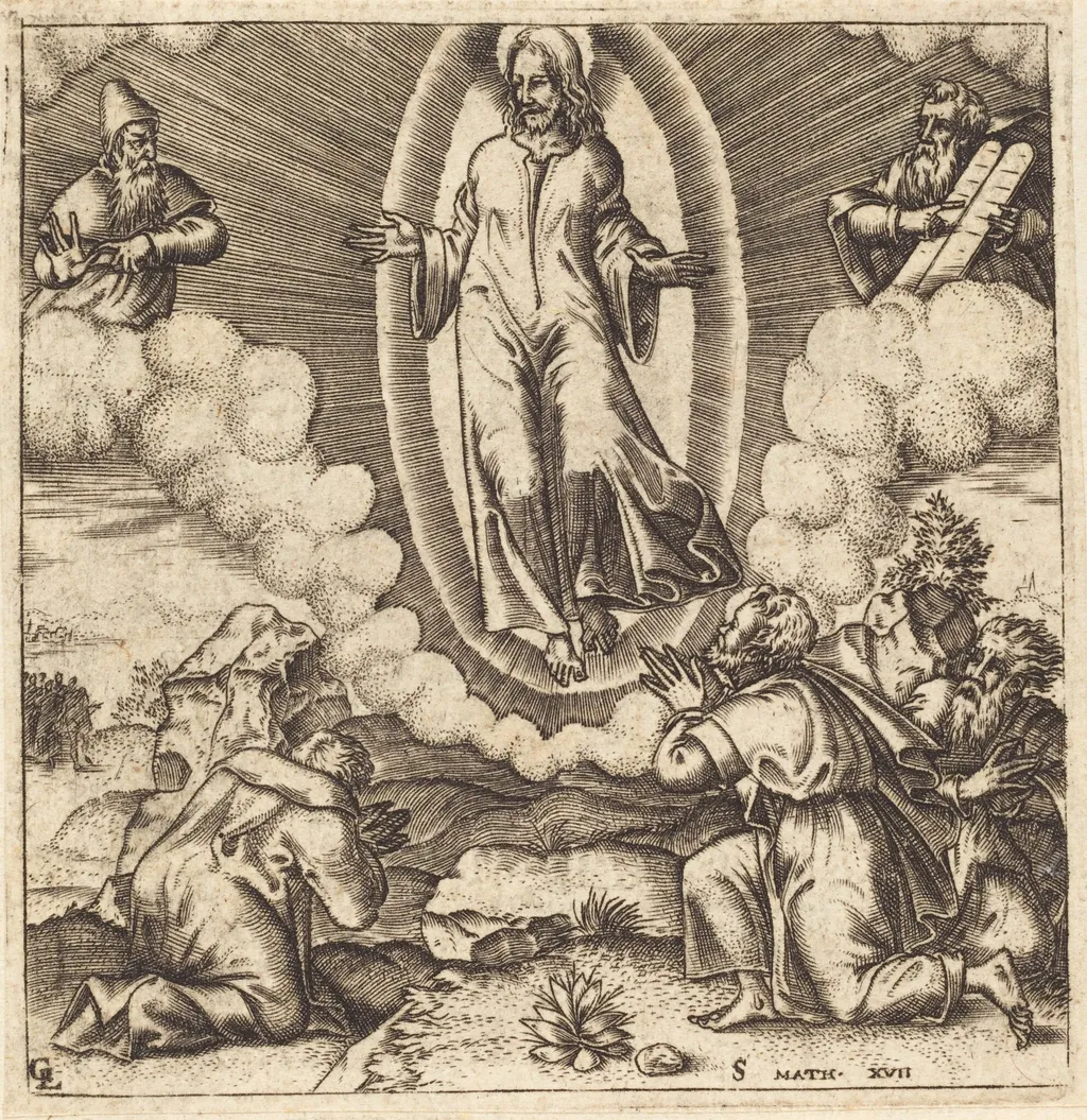 The Transfiguration, by Léonard Gaultier, ink, 1578