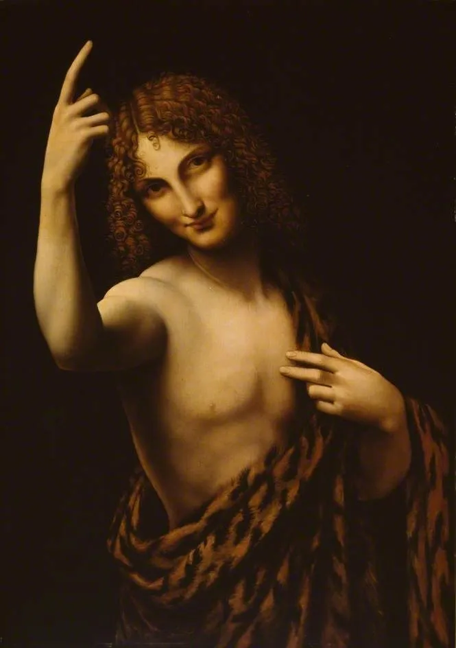 Saint John the Baptist, by Leonardo da Vinci, oil