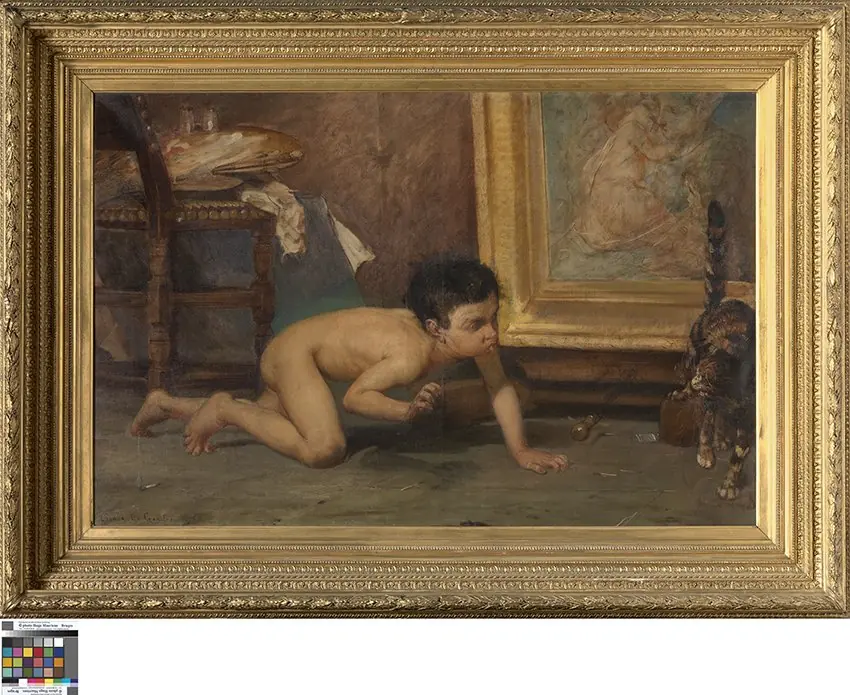 Alleen in het atelier