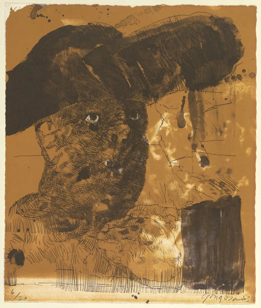 Untitled, by Leonel Góngora, ink, 1963