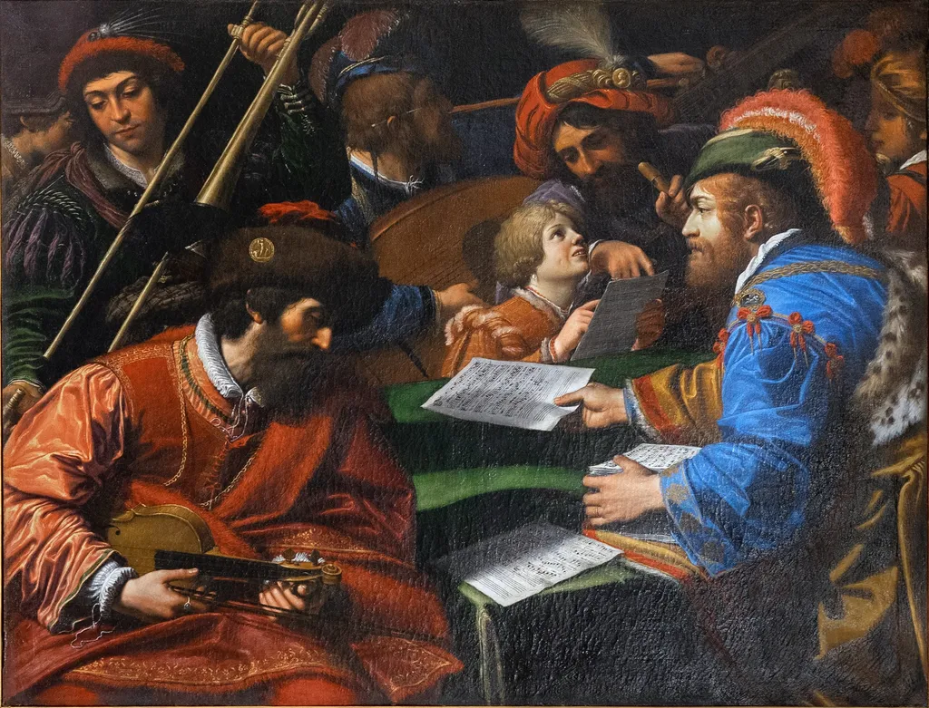 Concert, by Leonello Spada, oil, 1615