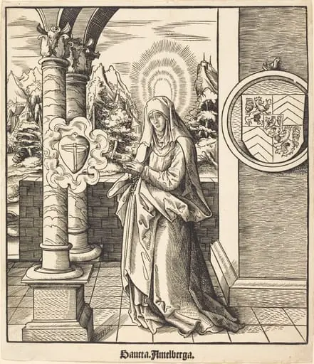 Saint Amelberga, by Leonhard Beck