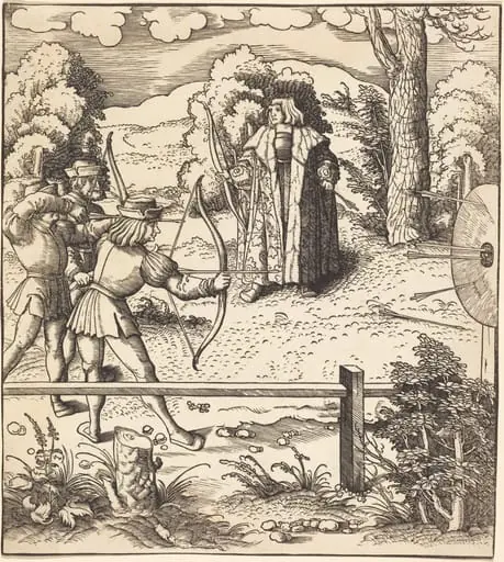 The Young White King at the Butts, by Leonhard Beck