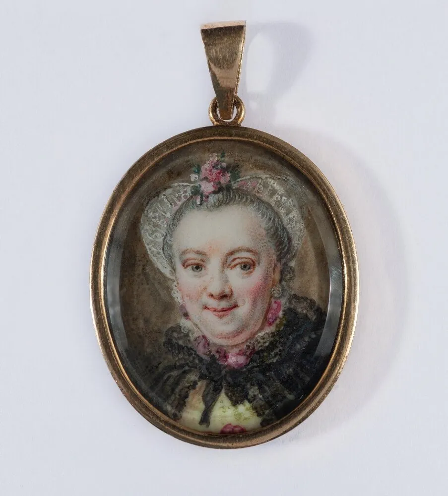 Porträtt sannolikt föreställande grevinnan Ulrika Lovisa Tessin, född Sparre (1711-1768), by Leonhard Örnbeck, unspecified, 1722