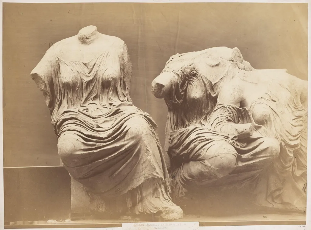 The Three Fates, by Leonida Caldesi, photographic, 1860